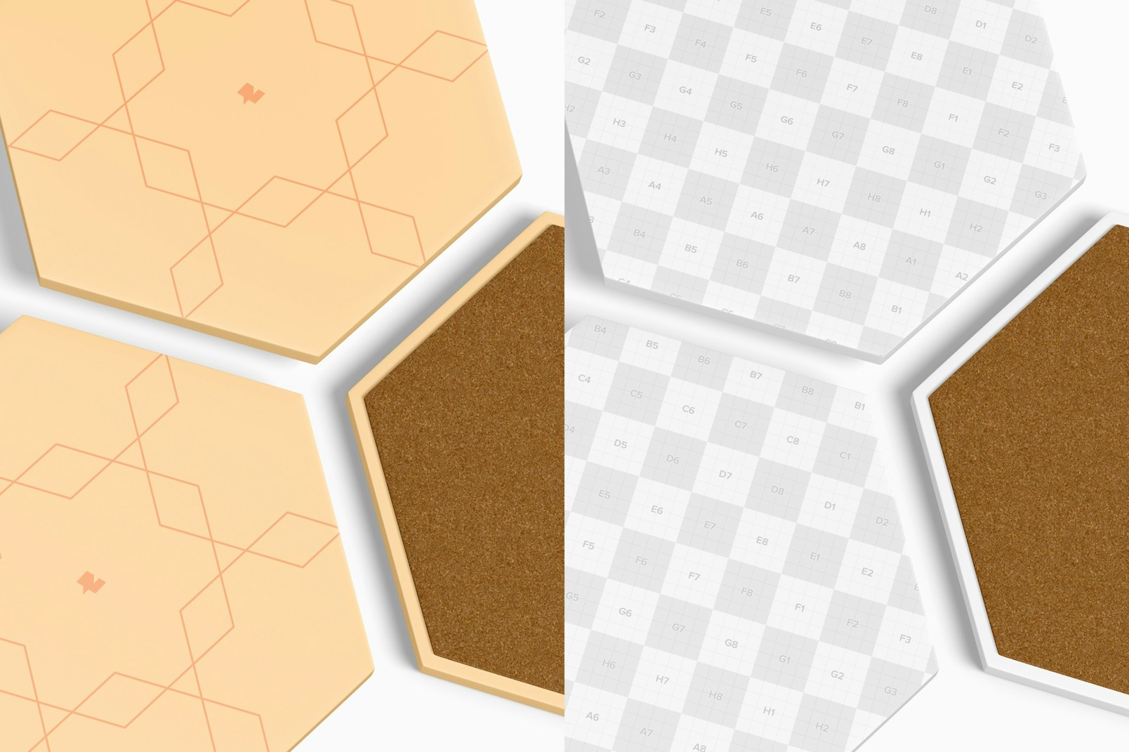 Maqueta de Portavasos Hexagonal, Acercamiento