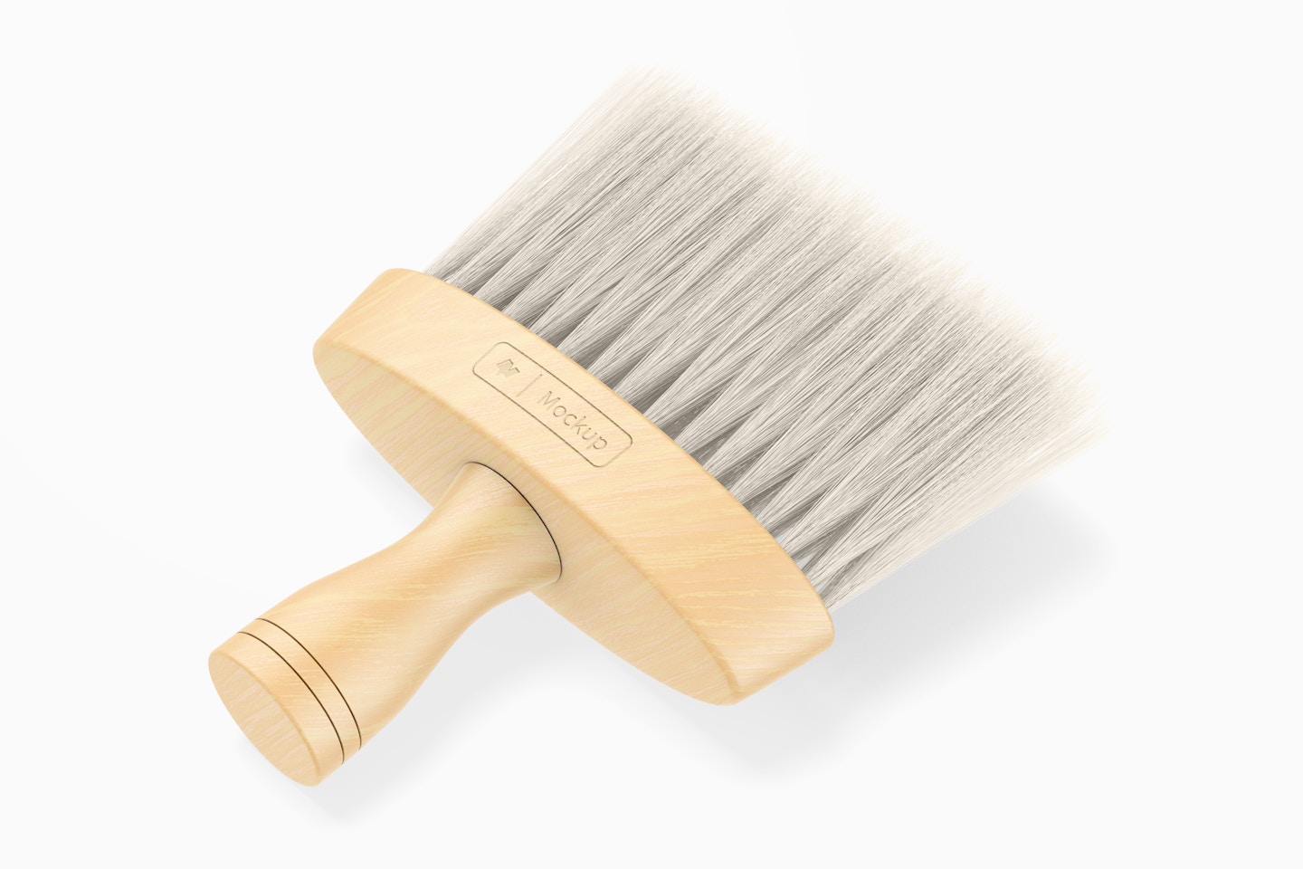 Barber Neck Duster Brush Mockup, Perspective