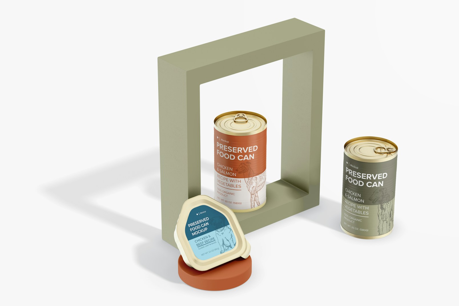 Preserved Food Can Mockup