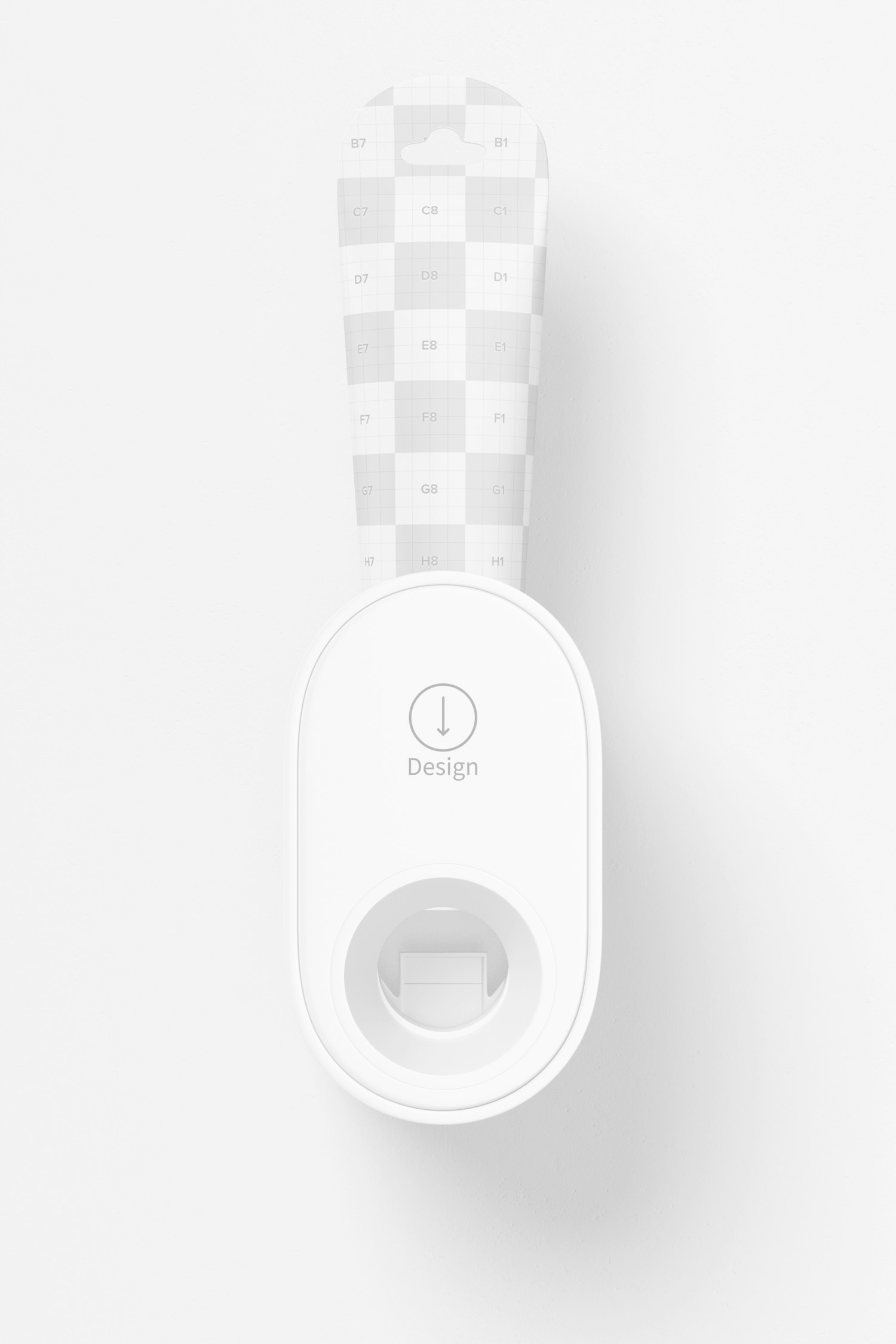 Toothpaste Holder Mockup, Front View