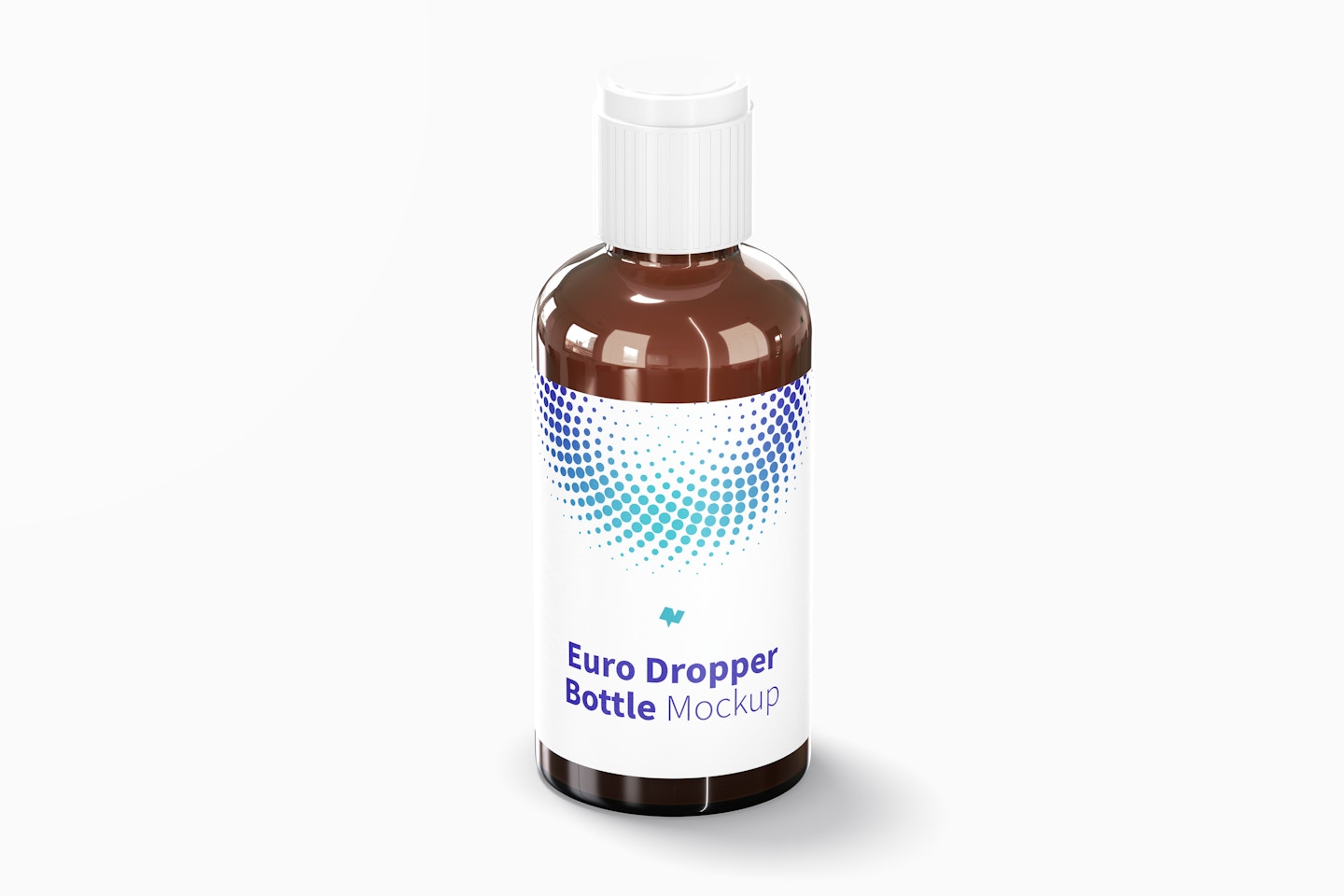 Euro Dropper Bottle with Orifice Reducers Mockup