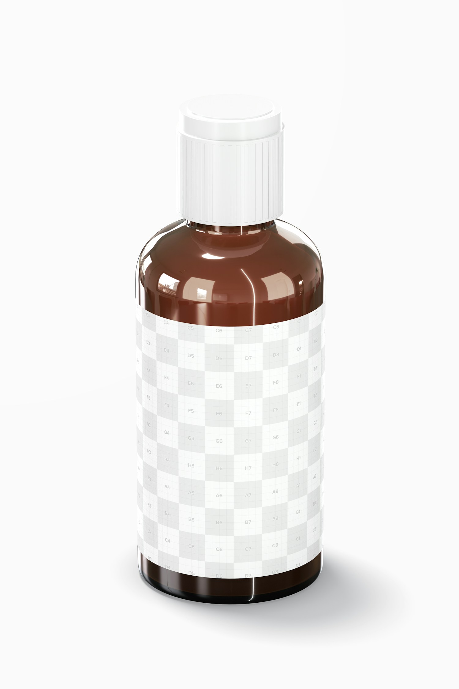 Euro Dropper Bottle with Orifice Reducers Mockup