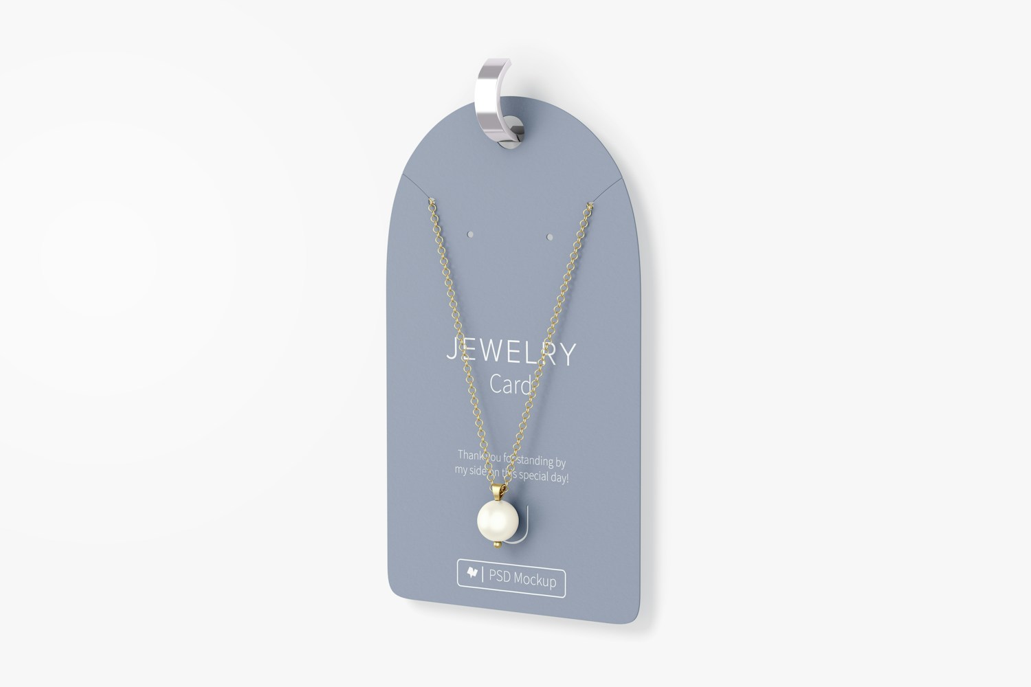 Jewelry Card Mockup, Hanging