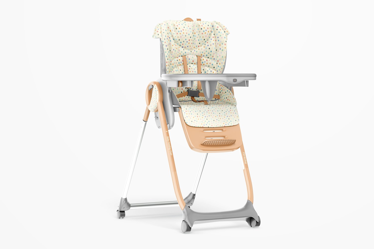Baby Feeding Chair Mockup, Right View
