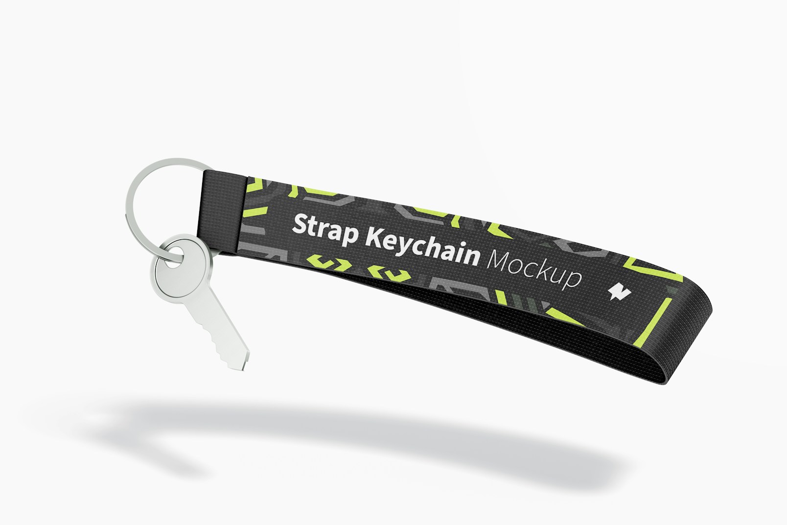 Strap Keychain Mockup, Floating