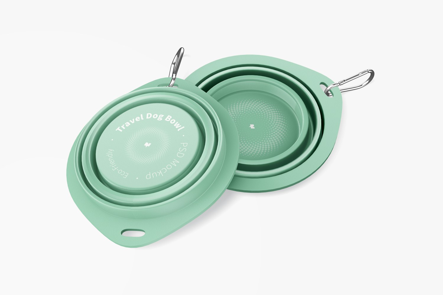 Travel Dog Bowls Mockup Travel Dog Bowls Mockup