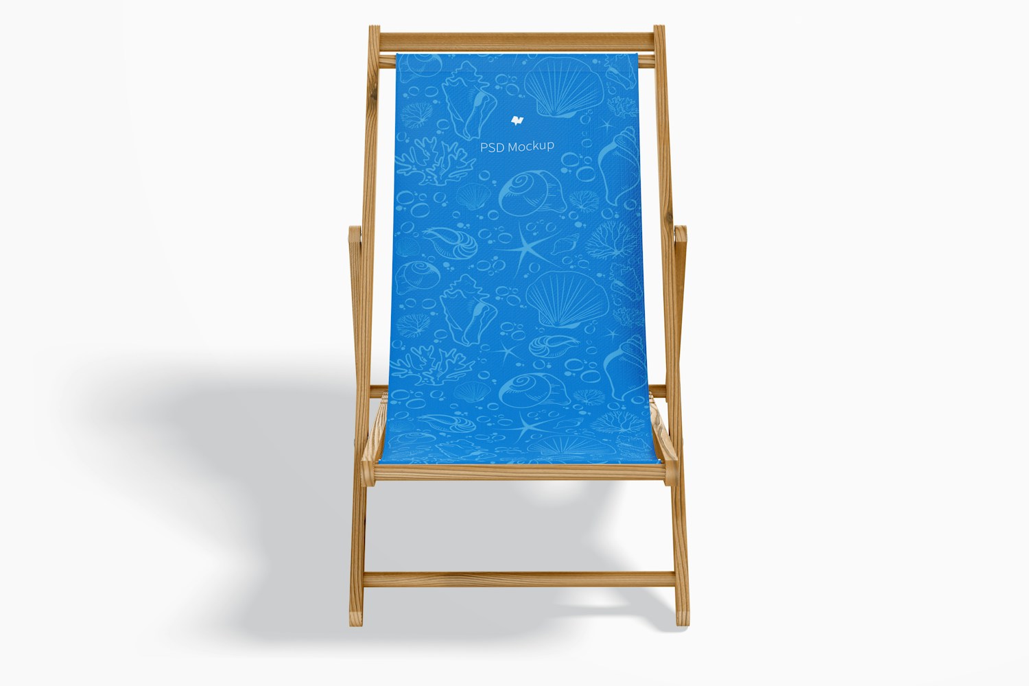 Beach Folding Chair Mockup, Front View
