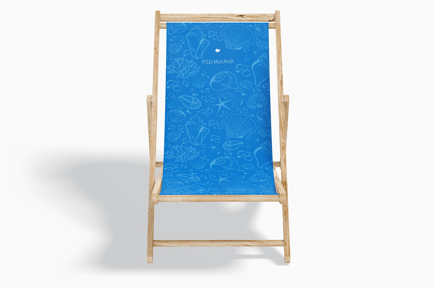 Beach Folding Chair Mockup, Front View