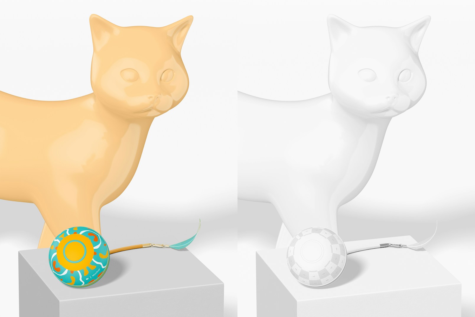Interactive Pet Toy Mockup, Perspective