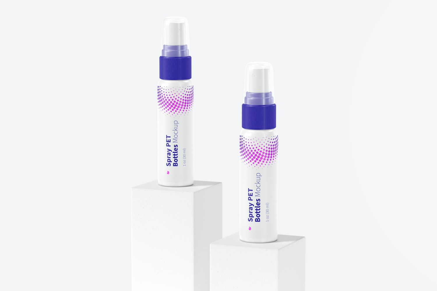 1 oz Spray PET Bottles Mockup 1 oz Spray PET Bottles Mockup