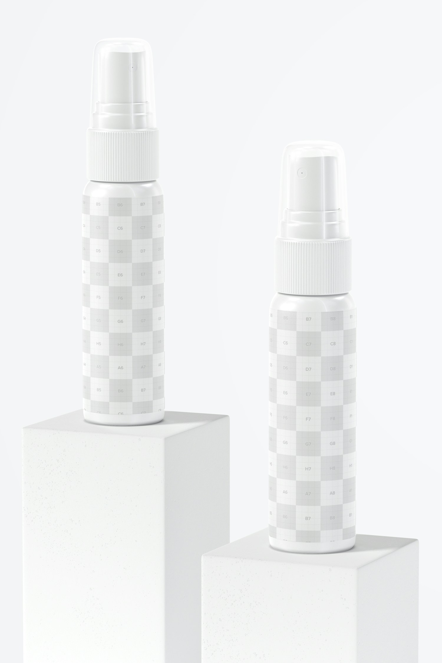 1 oz Spray PET Bottles Mockup 1 oz Spray PET Bottles Mockup