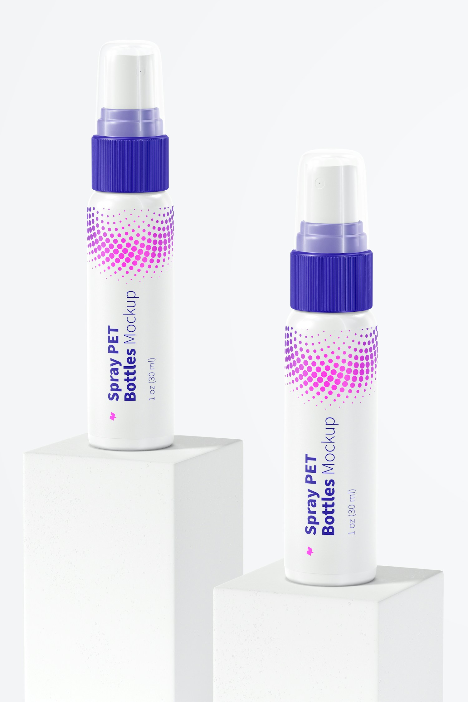 1 oz Spray PET Bottles Mockup 1 oz Spray PET Bottles Mockup