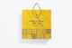 Medium Paper Gift Bag With Rope Handle Mockup, Hanging
