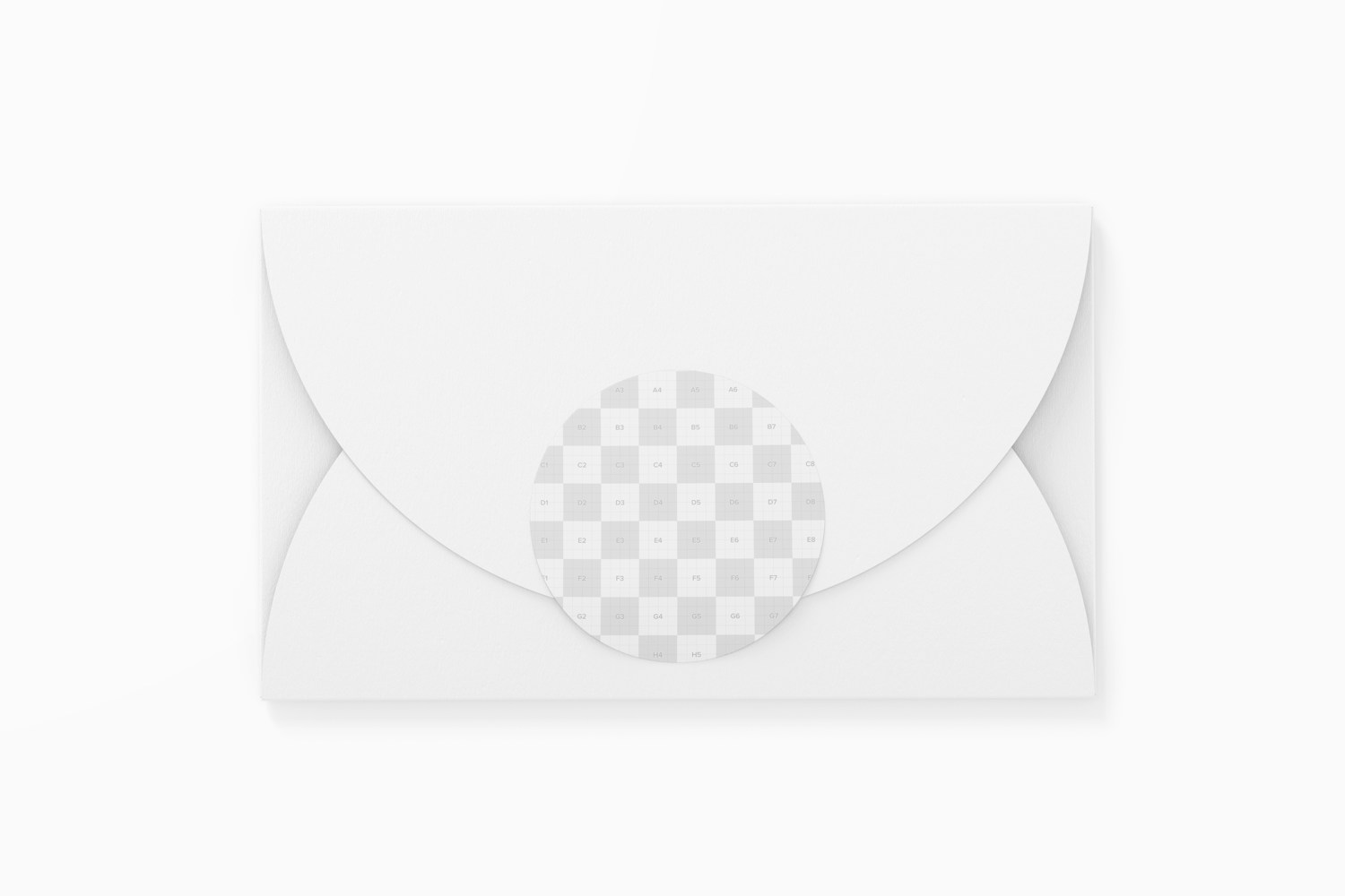 Gift Envelope with Bracelet Mockup, Top View