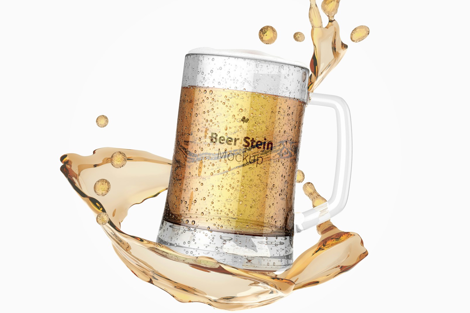 Beer Stein Glass Mockup