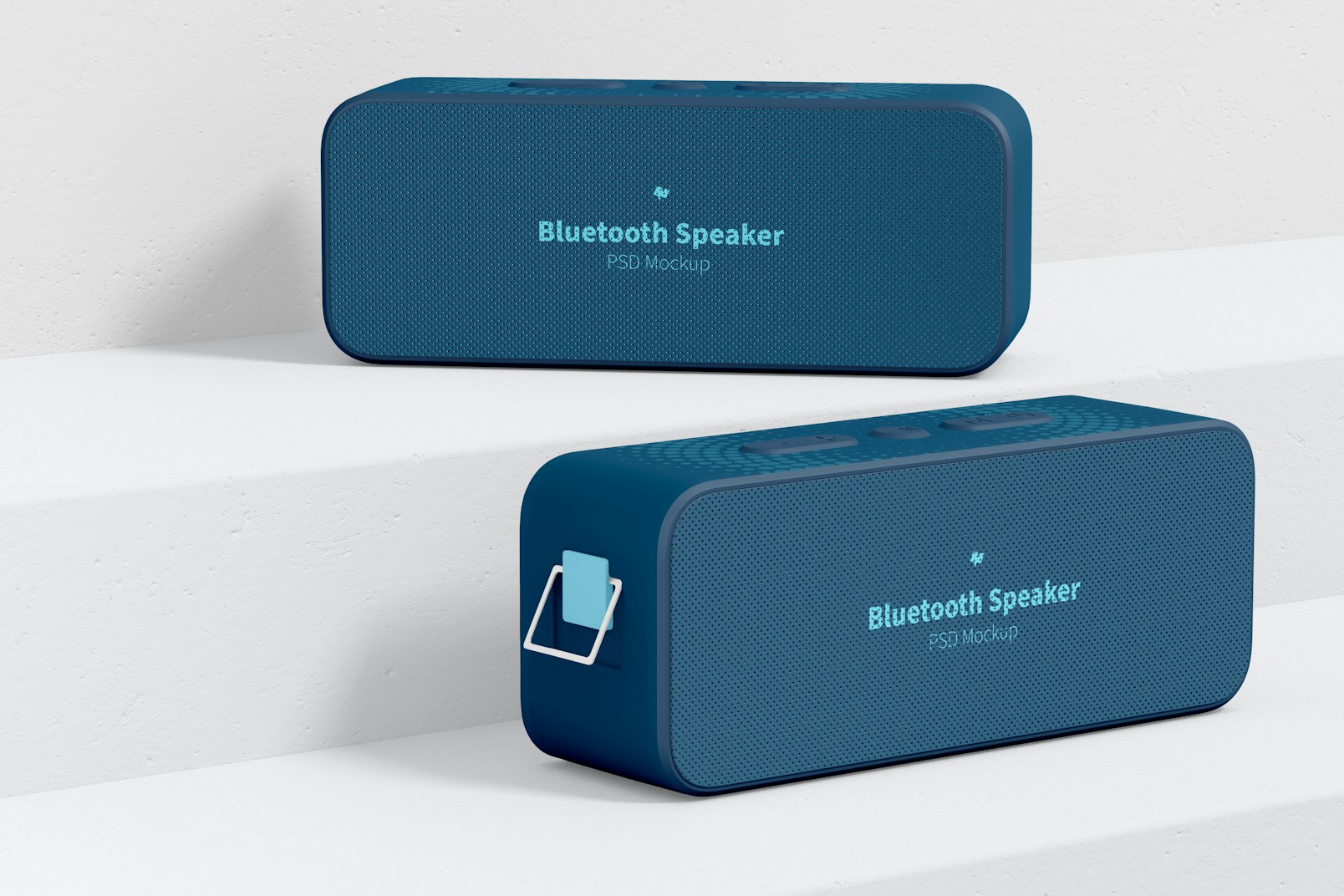 Bluetooth Speakers Mockup, Perspective