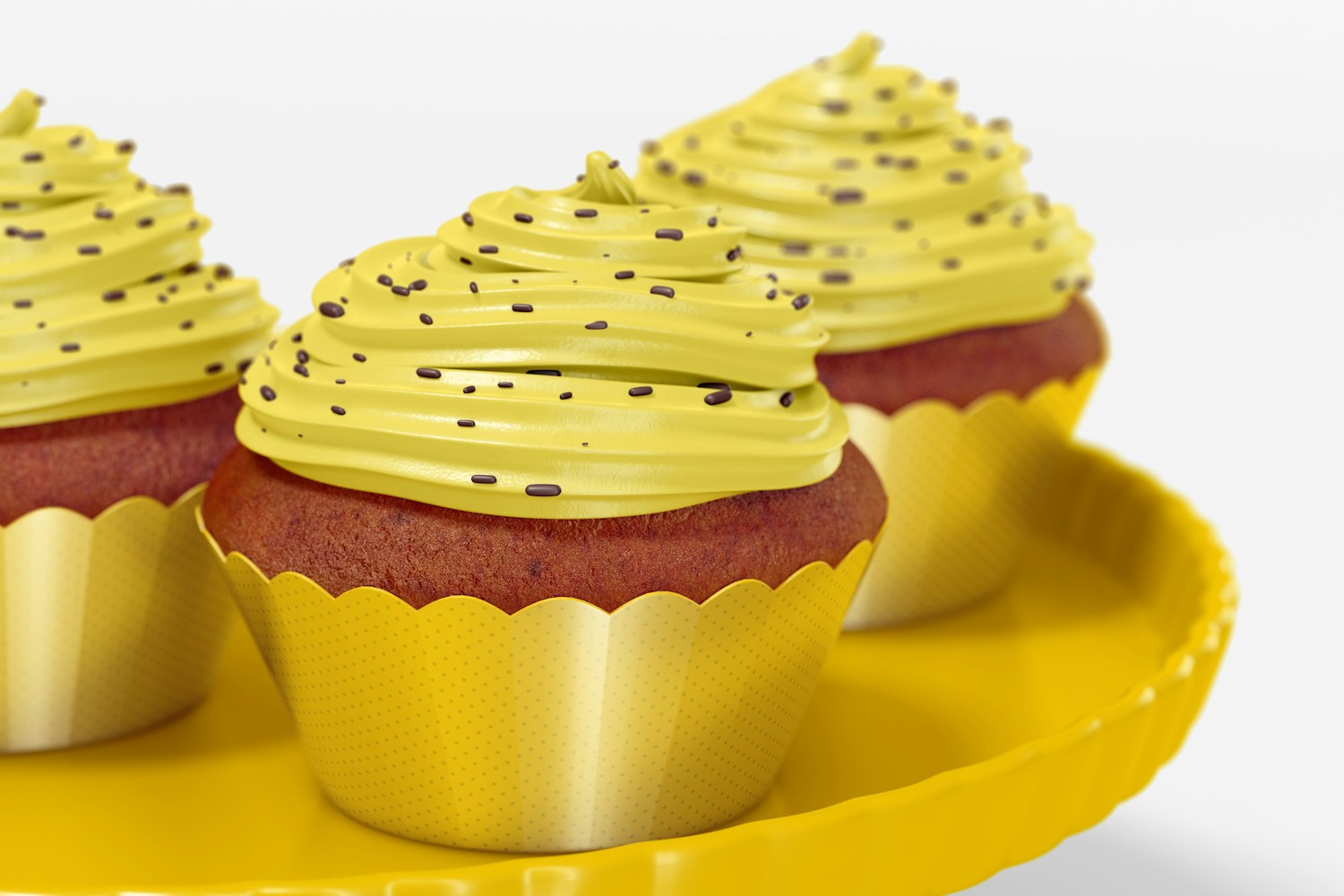 Cupcakes with Wrapper Mockup