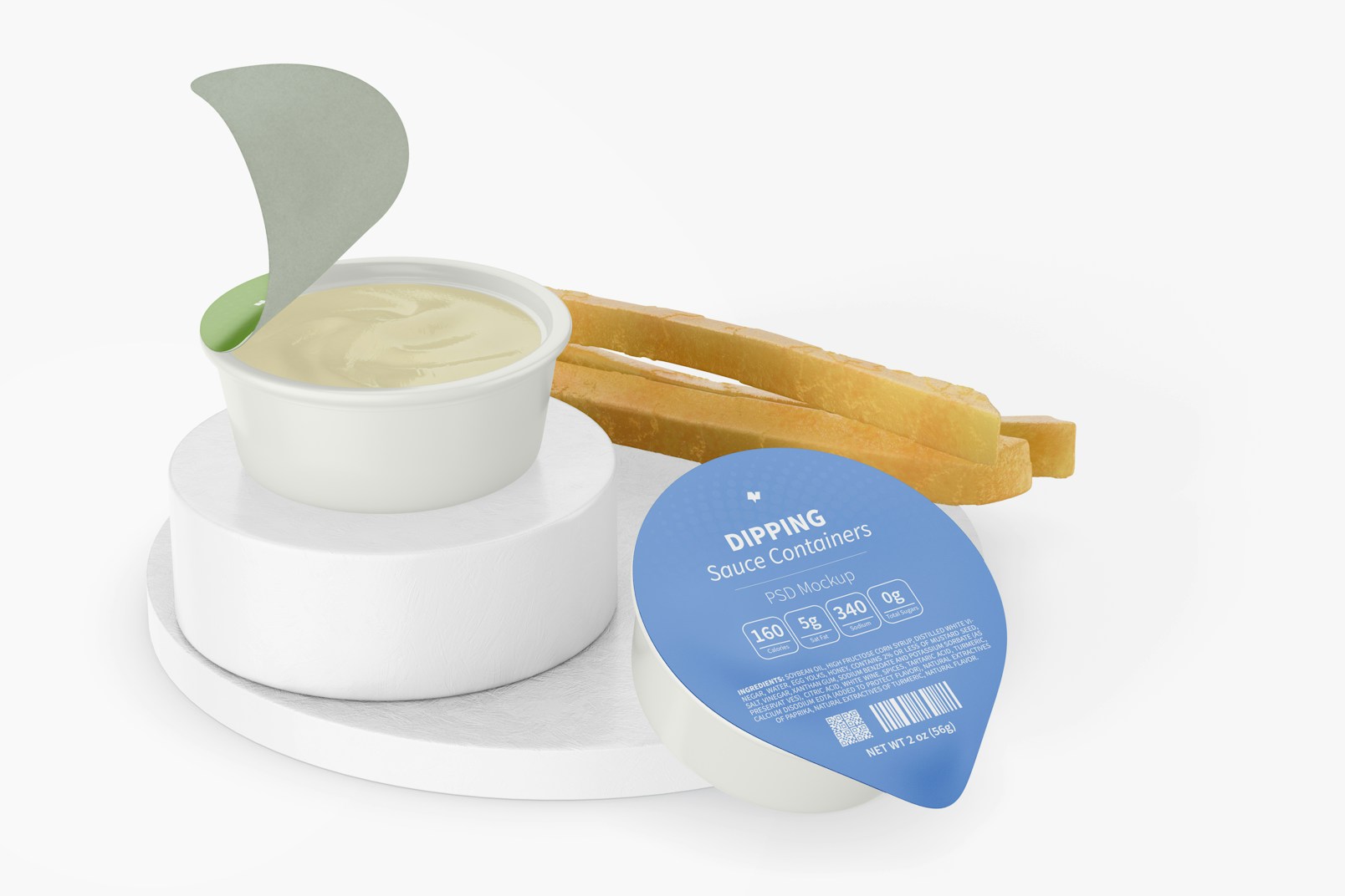 Dipping Sauce Containers Mockup