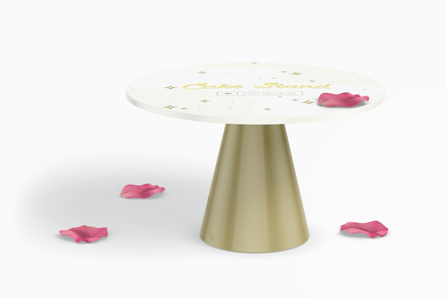 Cake Stand Mockup, Front View