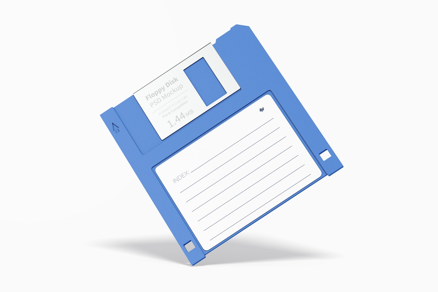 Floppy Disk Mockup, Leaned
