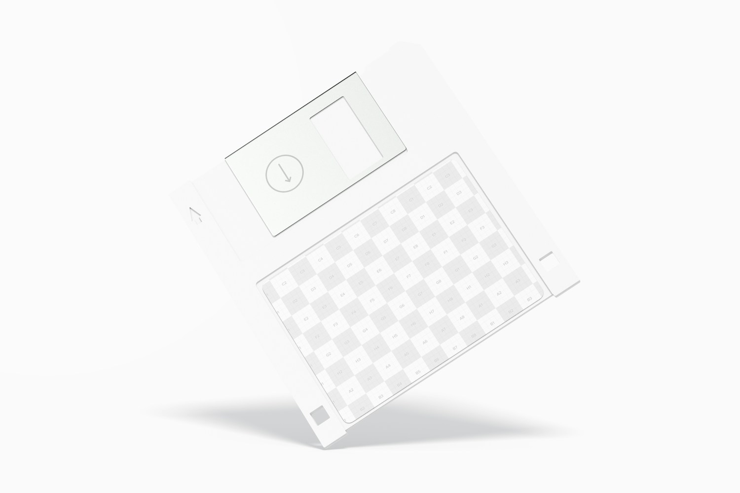 Floppy Disk Mockup, Leaned
