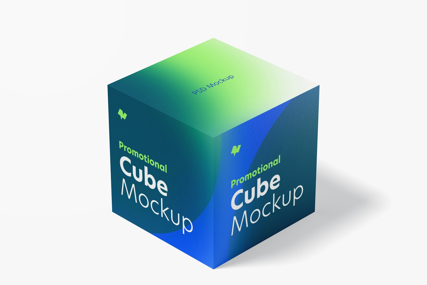 Promotional Cube Display Mockup
