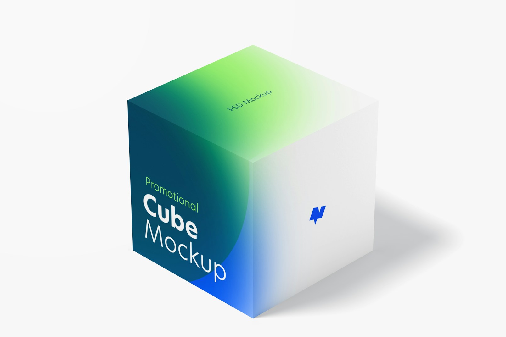 Promotional Cube Display Mockup