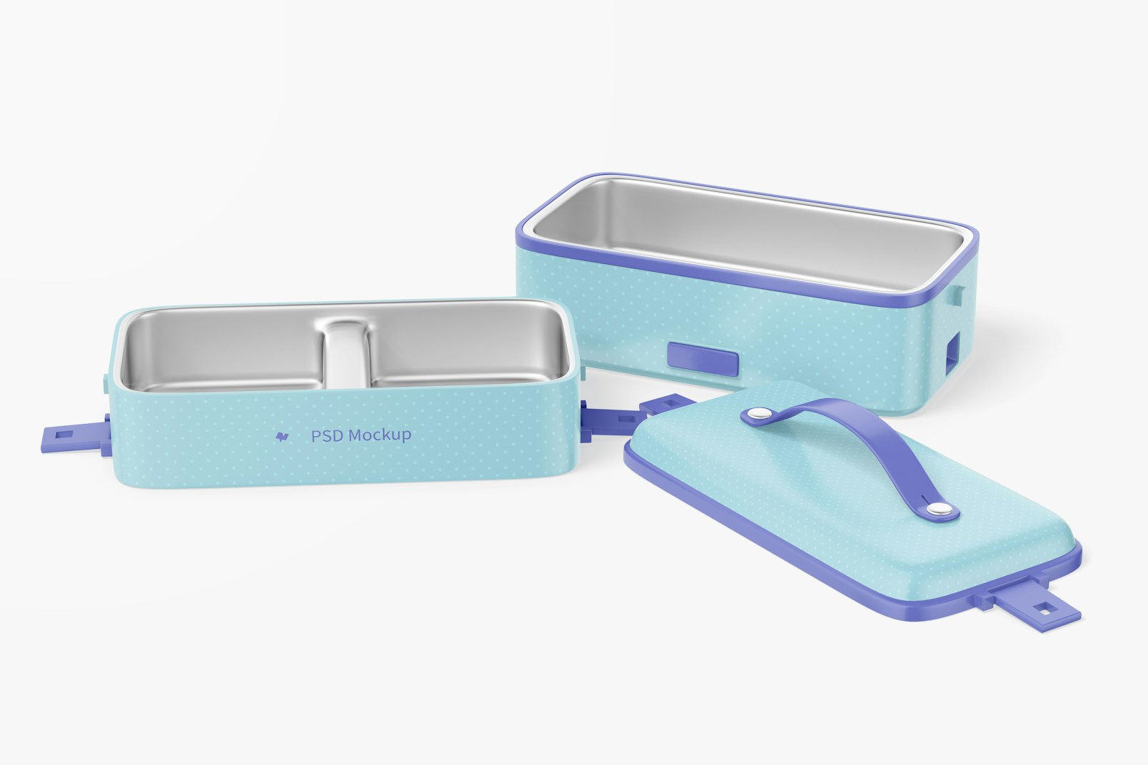 Portable Electric Lunch Boxes Mockup