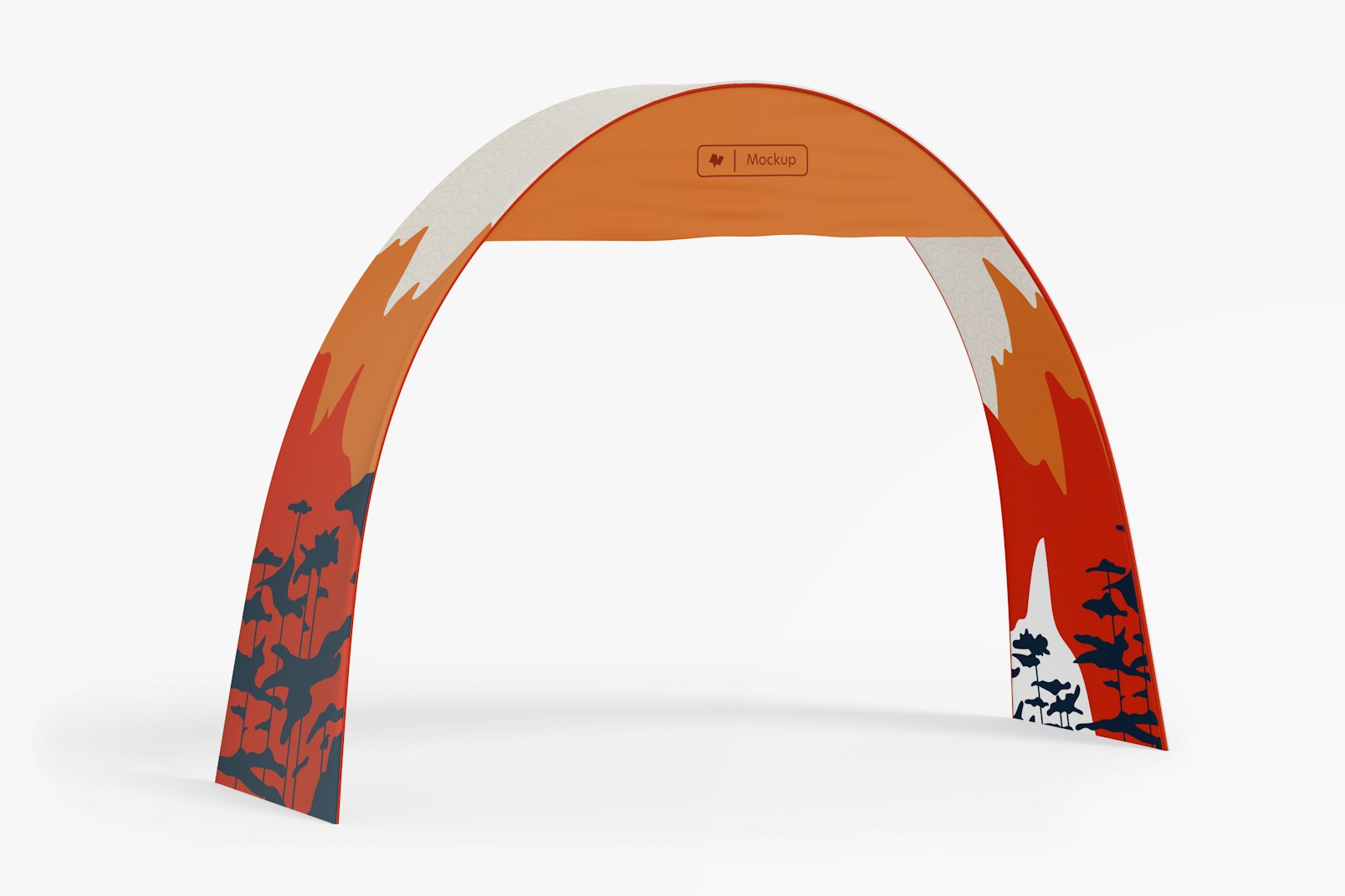 Advertising Event Arch Mockup, Left View