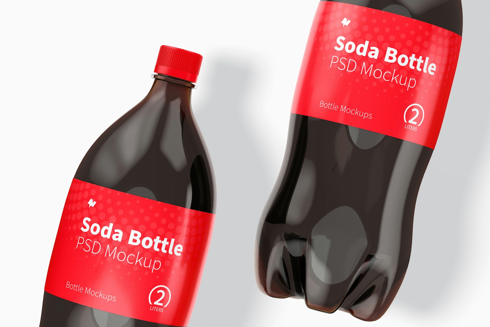 Maqueta de Botellas de 2L para Coca Cola