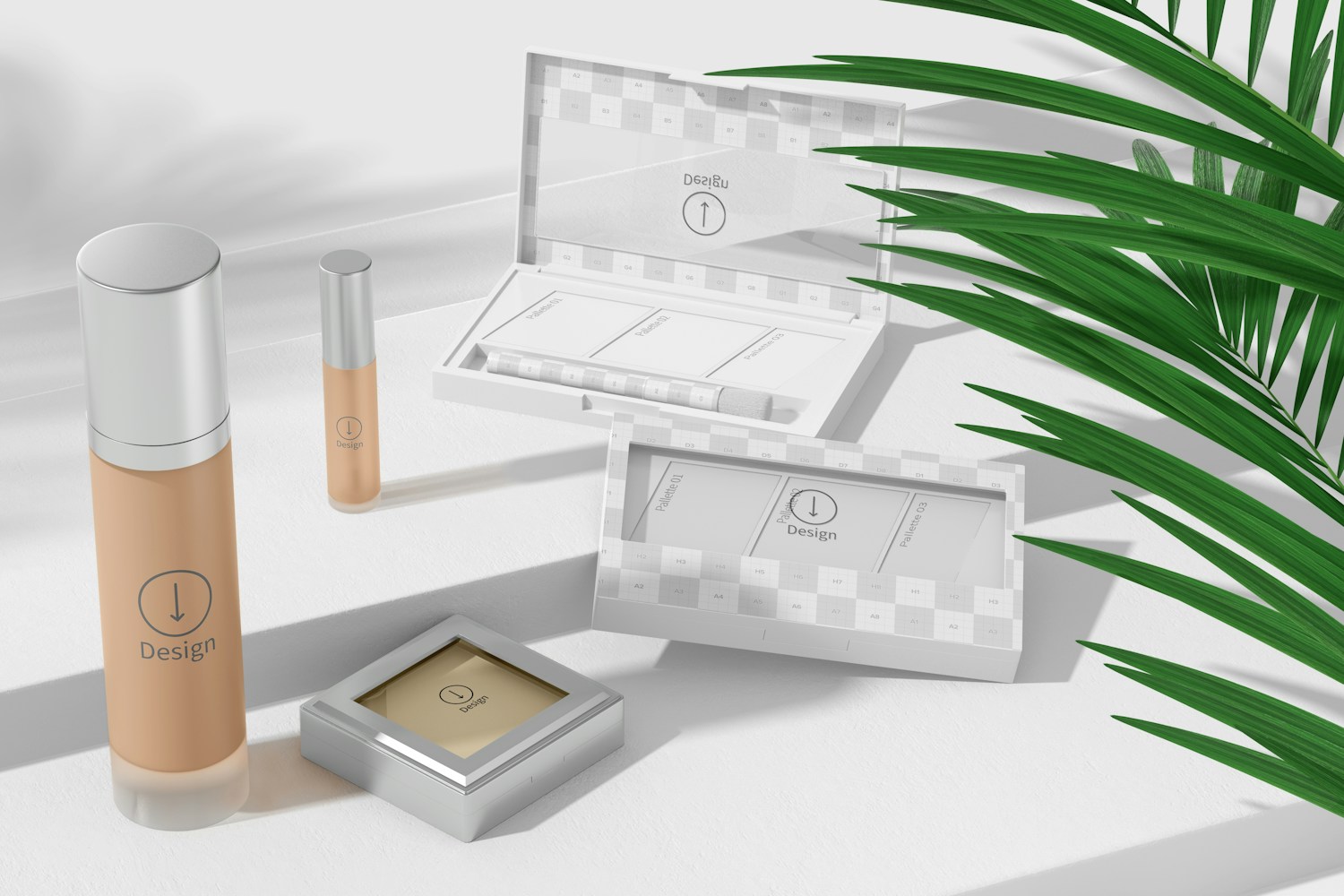 Makeup Palettes Mockup Makeup Palettes Mockup