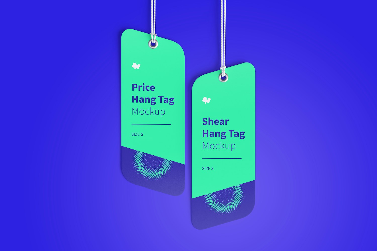 Price Hang Tags Mockup with String