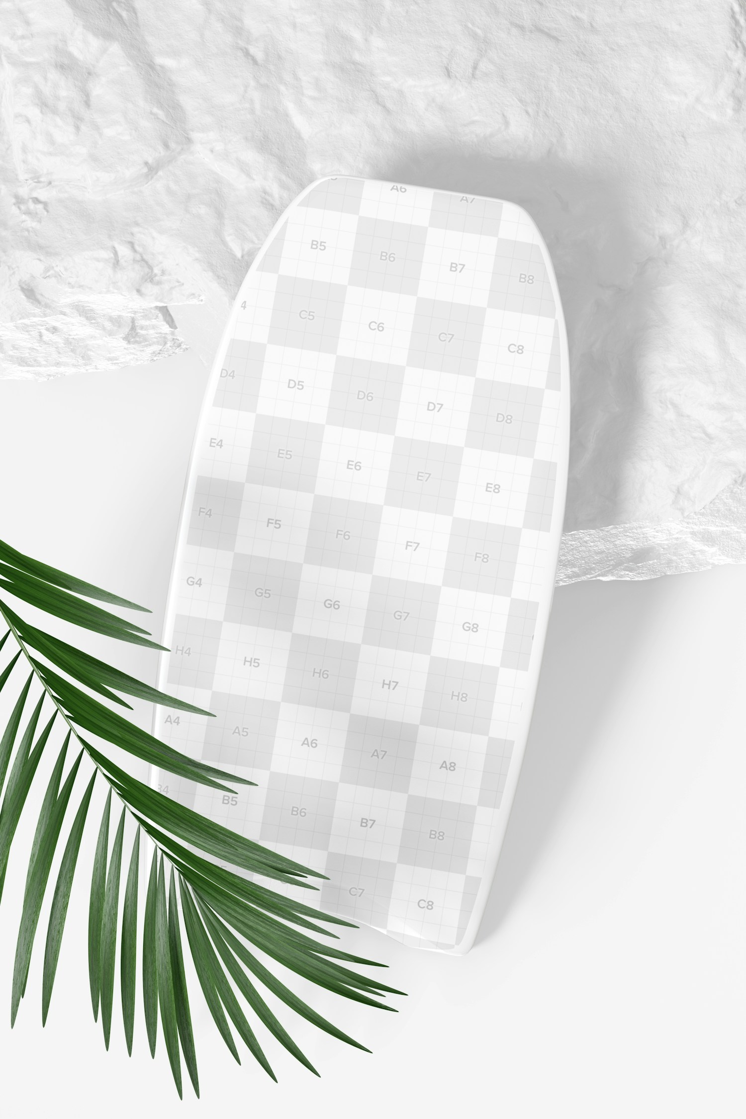 Bodyboard Mockup, Top View Bodyboard Mockup, Top View