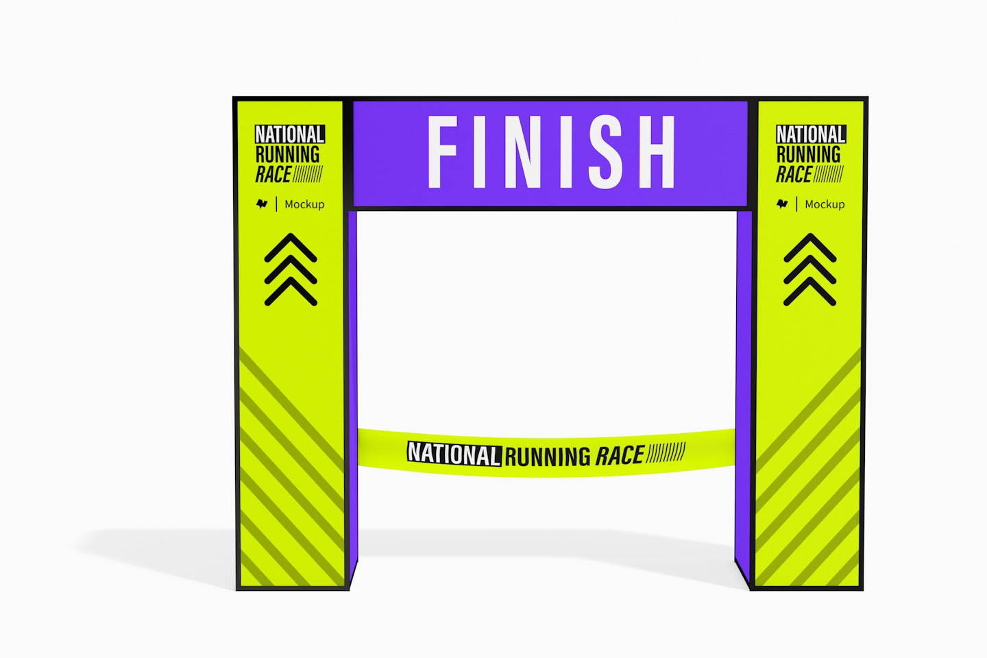 Finish Line Arch Mockup, Front View