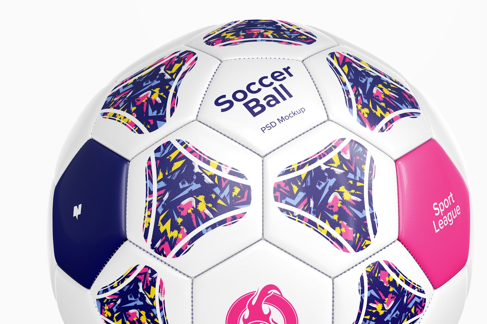 Soccer Ball Mockup, Close Up