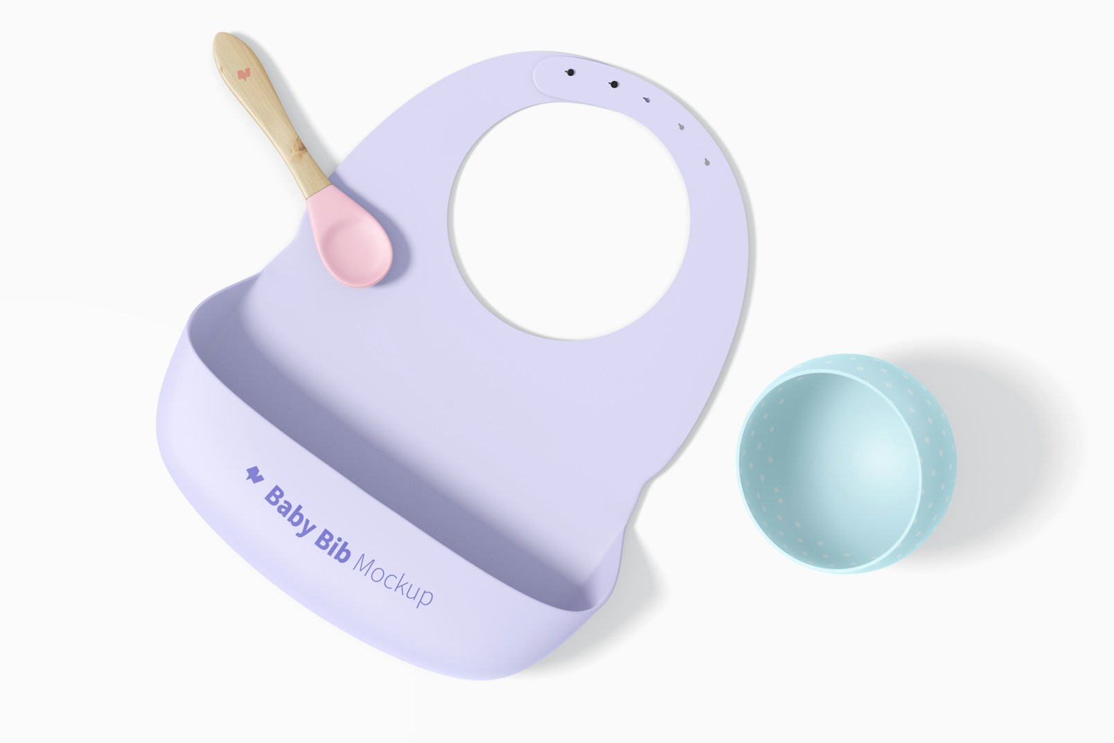 Maqueta de Babero de Silicona para Bebé