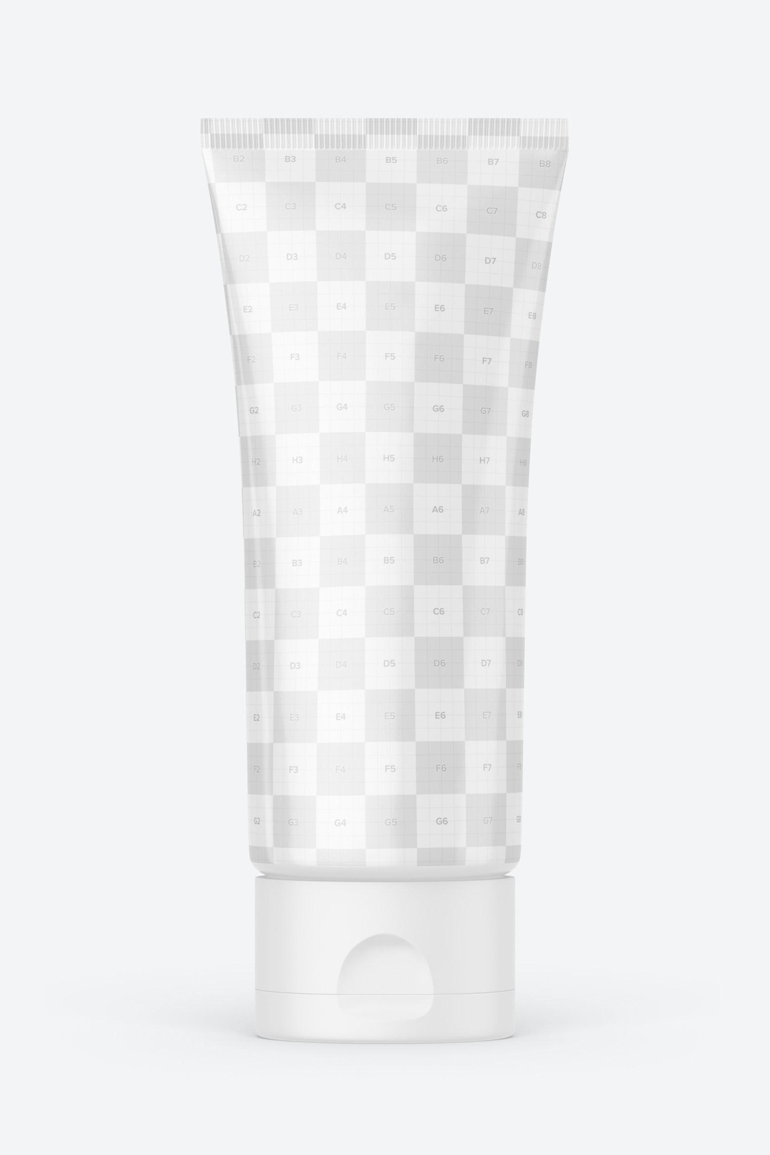 3 Oz Cream Tube Mockup, Front View 3 Oz Cream Tube Mockup, Front View