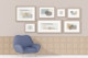 Gallery Frames with Easy Chair Mockup, Front View