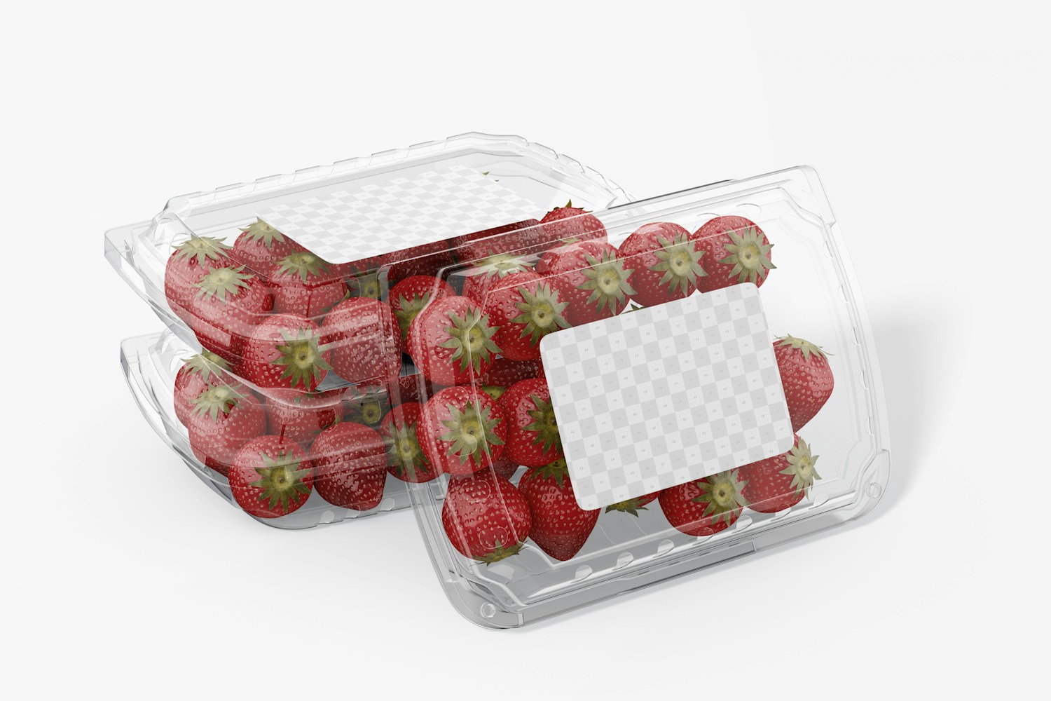 Plastic Fruit Containers Mockup