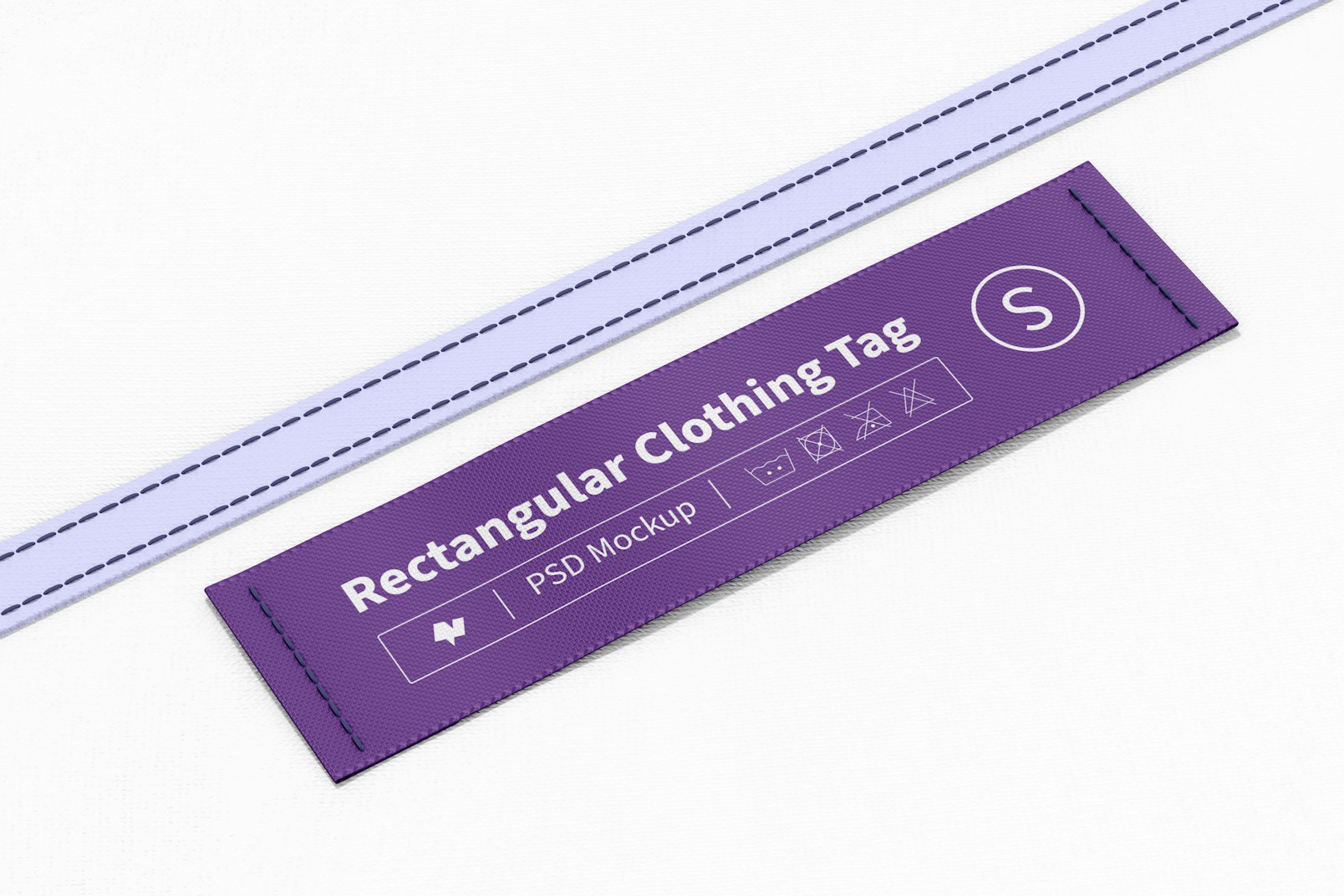 Rectangular Clothing Tag Mockup 02