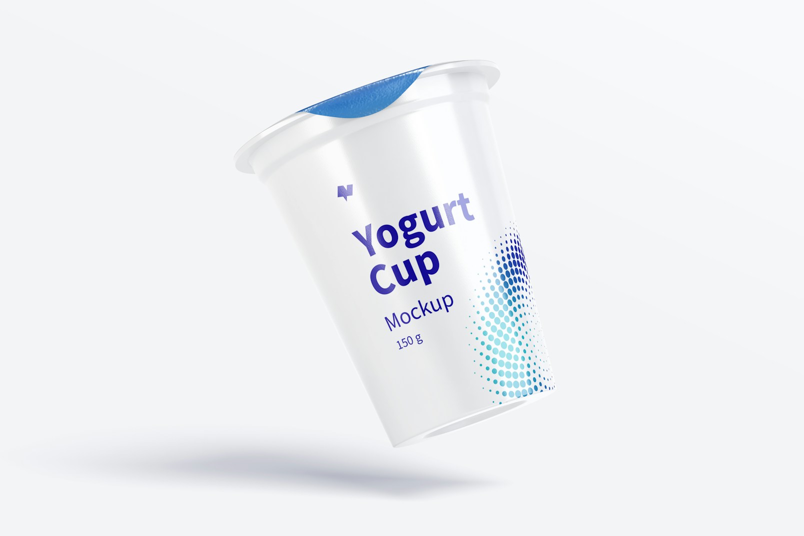 Maqueta de Vaso de Yogurt de 150 g, Flotando