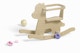 Baby Wooden Rocking Horse Mockup, Left View
