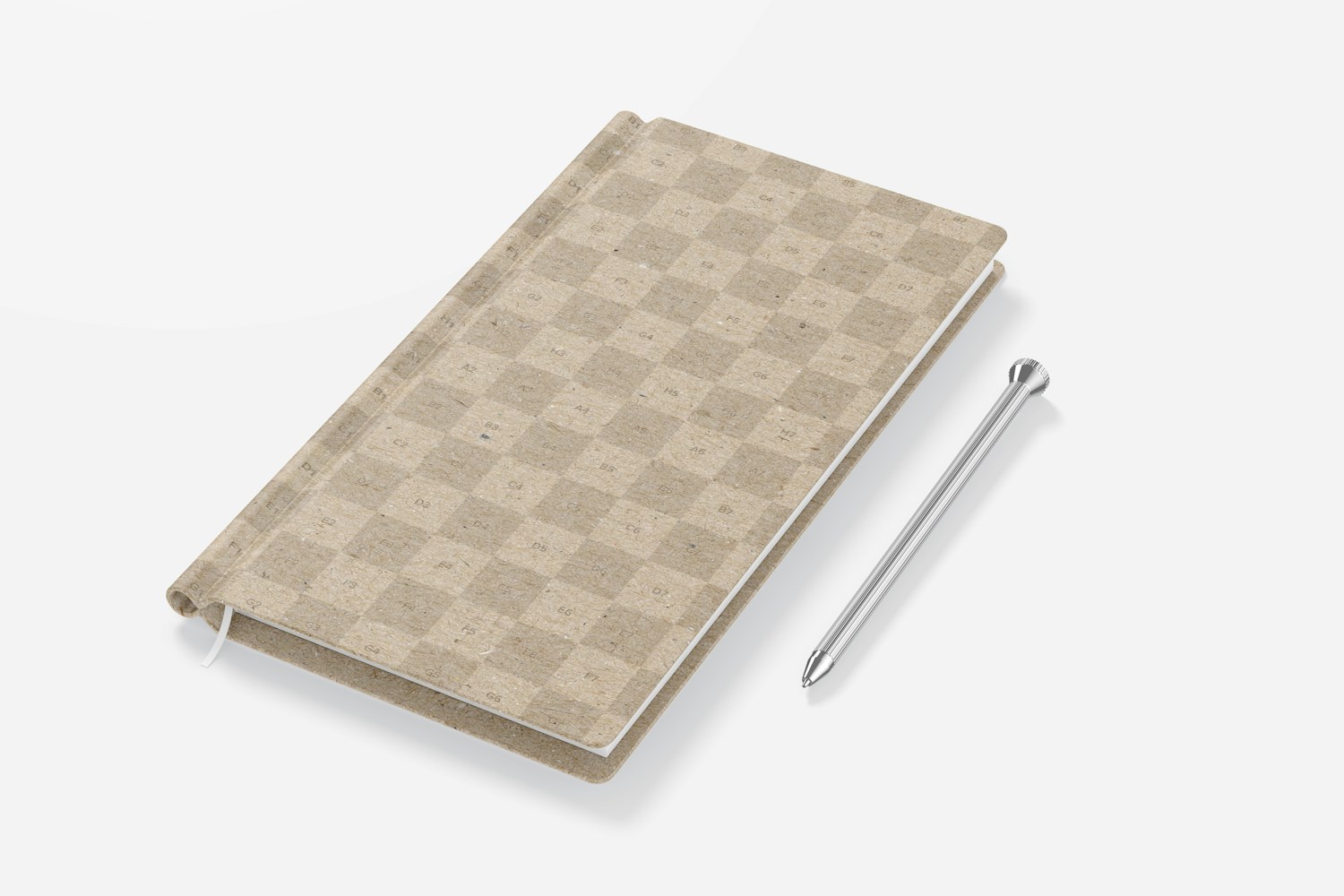 Slim Pocket Notebook Mockup, Perspective
