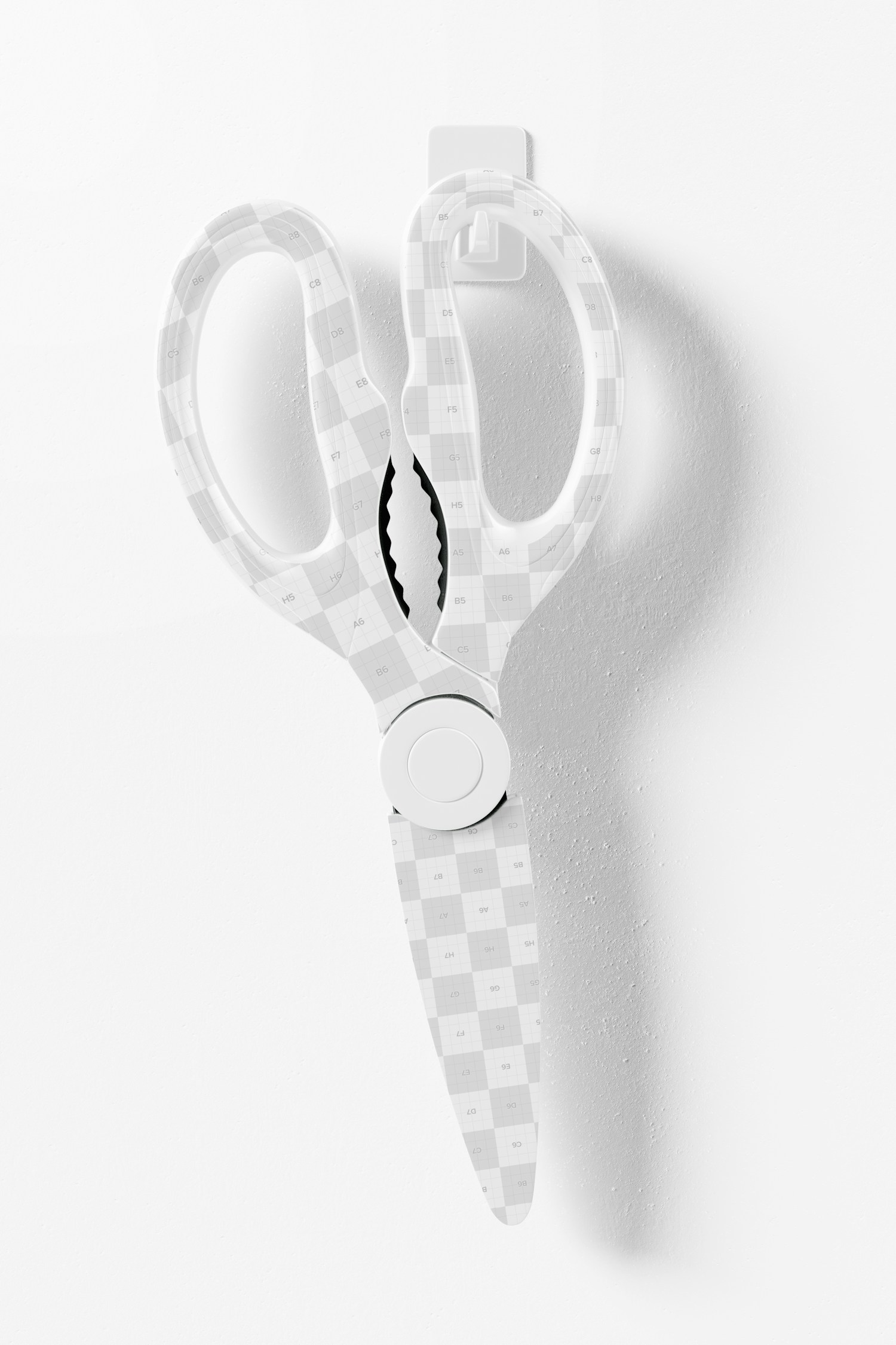 Kitchen Scissors Mockup, Hanging on Wall Kitchen Scissors Mockup, Hanging on Wall