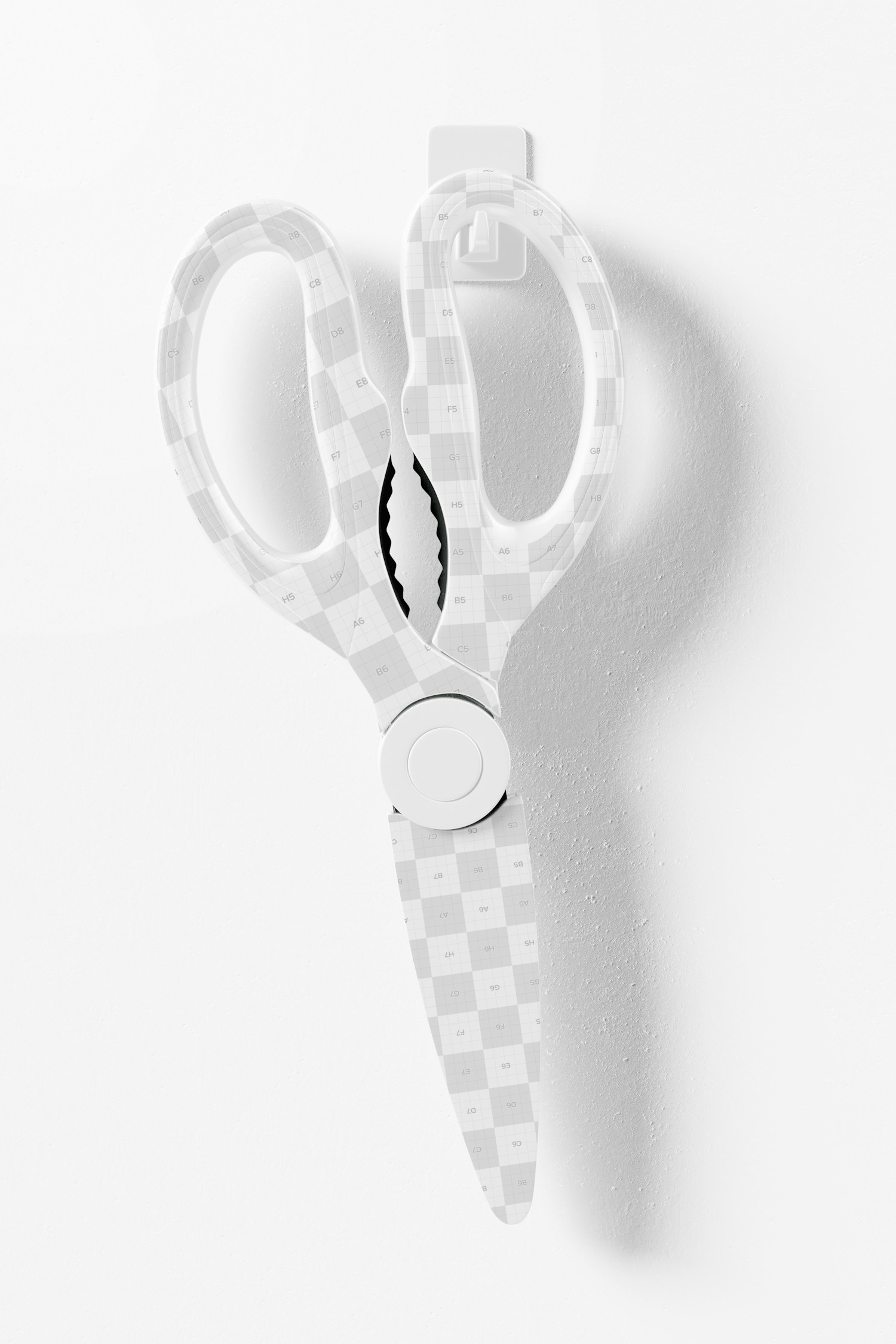 Kitchen Scissors Mockup, Hanging on Wall