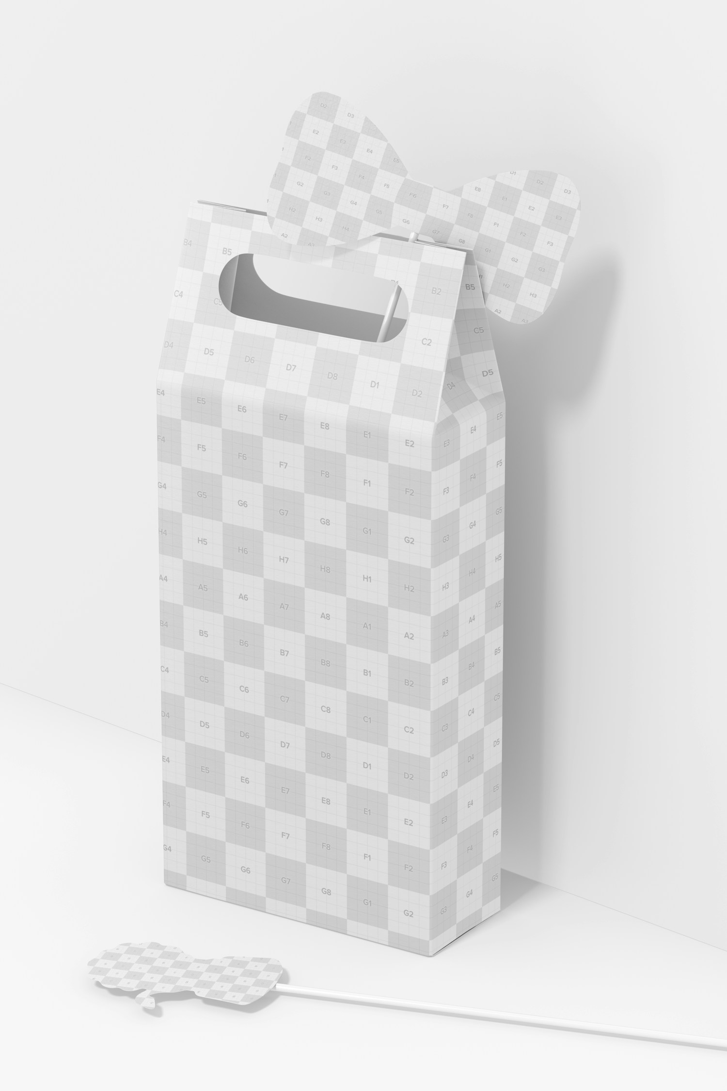 Party Favor Box Mockup, Perspective