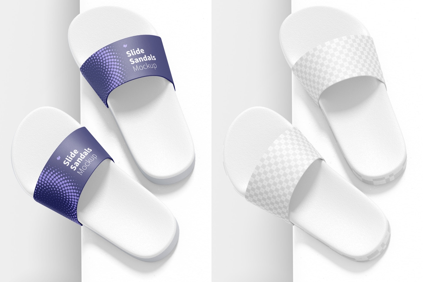 Slide Sandals Mockup, Right View