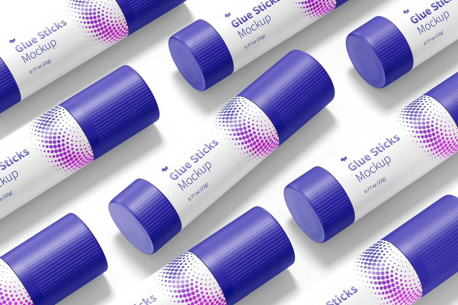 Glue Sticks Set Mockup Glue Sticks Set Mockup