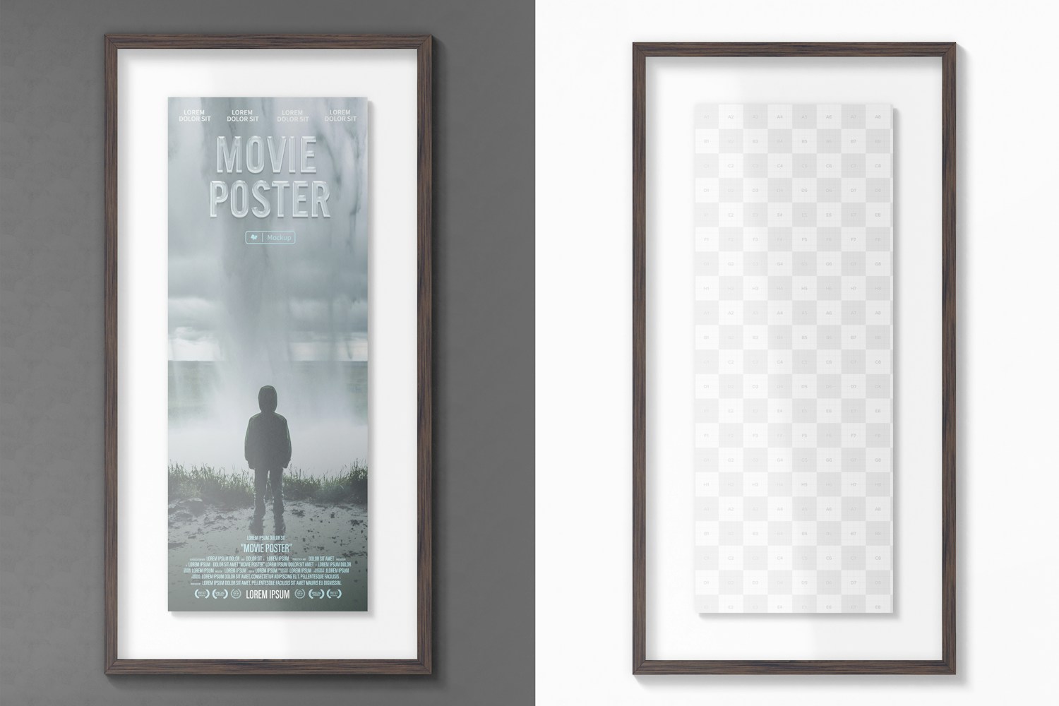 Insert US Movie Poster Mockup, Front View