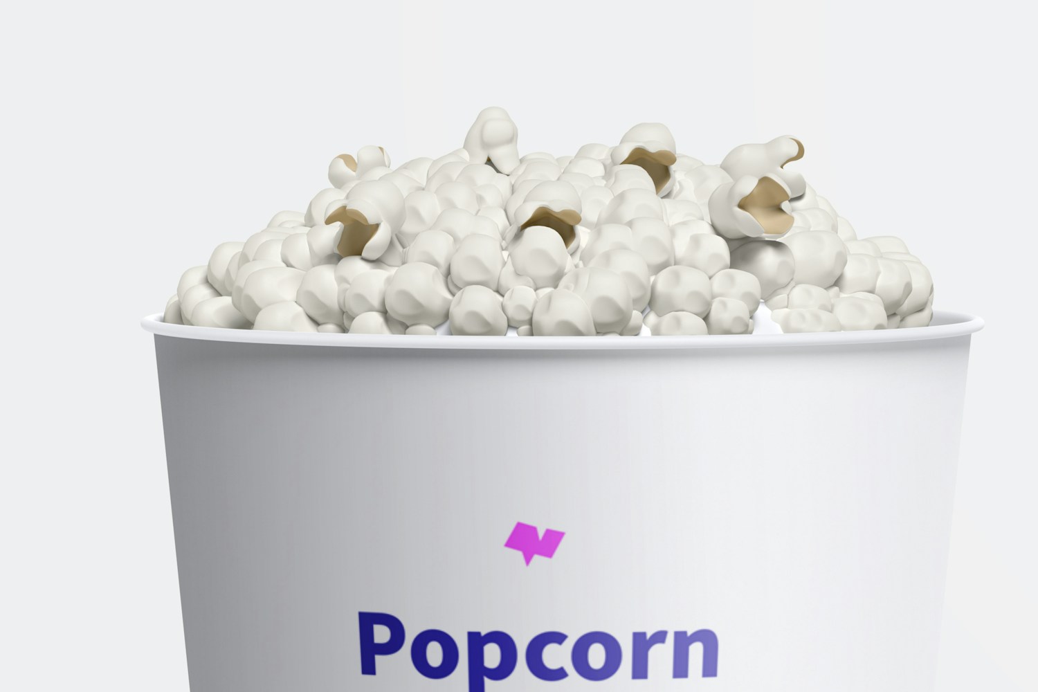 130 oz Popcorn Bucket Mockup